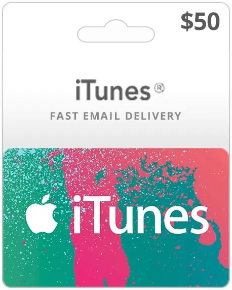 苹果 iTunes 50 美元礼品卡美国电子优惠券代码（通过电子邮件即时发送）